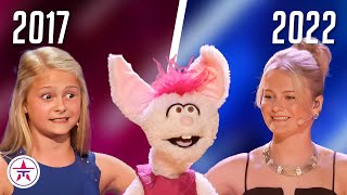 Darci Lynne on Americas Got Talent From Age 12 to 17 All Performances [upl. by Pack]