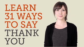 How to Say Thank You in 31 Languages [upl. by Snehpets845]