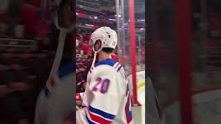 Chris Kreider gave his stick to a young Canes fan that was waiting by the tunnel… CLASS ACT ❤️ [upl. by Cathey]