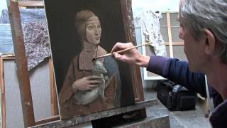 Painting a copy of Lady with an Ermine [upl. by Inattyrb816]