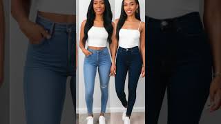 Discover 2024s Hottest Jeans Styles Skinny Wide Leg and Morefashion beauty style [upl. by Ettennahs]