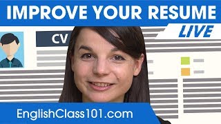 How to Improve Your English Resume  English Business Tips [upl. by Daza737]