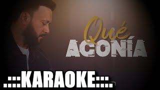 Lucas Sugo Que agonia  KARAOKE [upl. by Jacobs337]