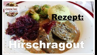 Hirschragout Rezept  Wildbeize Wild marninieren Wildgericht Hirschschulter [upl. by Golliner]