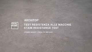 ARCHITOP  STAIN RESISTANCE TEST [upl. by Yelich214]