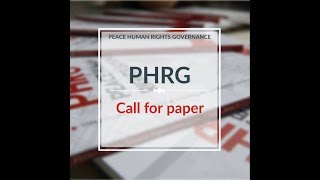 PHRG  special issue call for paper [upl. by Burty214]