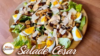 Salade César  Recette Facile et Rapide [upl. by Yeltneb920]