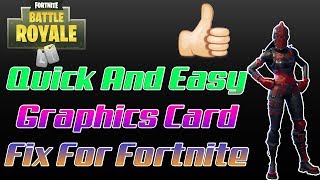 Fix Fortnite Warning Known Issues With Graphics Driver On PC [upl. by Oicnerual]