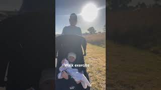 Walking exercise with baby [upl. by Yoreel]