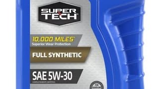 WALMART SUPERTECH OIL  Compared to Mobil 1 oil analysis With Pennzoil Ultra 5w30 [upl. by Stein221]