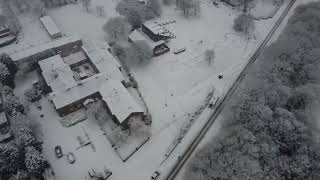 Skelmersdale drone snow day 16th January 2024 [upl. by Eisele]