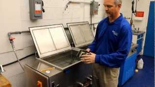 Ultrasonic Cleaning Demo Cavitation and ultrasonic pressure waves [upl. by Laud]