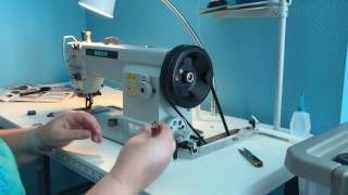 Sally Sailrite 111 Threading and Bobbin Winding [upl. by Datnow]