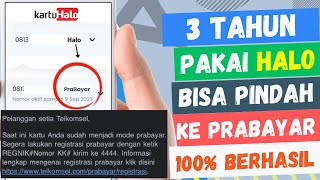 100 Bisa ‼️ Cara MigrasiKembali Dari Telkomsel Pascabayar ke Prabayar  Kartu Halo Telkomsel [upl. by Christabella]