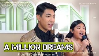 Darren Espanto  A Million Dreams  D Birthday Concert From Home  Duet with sister Lynelle Espanto [upl. by Naliorf]