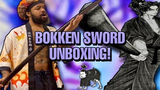 WOODEN BOKKEN TRAINING SWORD UNBOXING bokken [upl. by Suoivart]