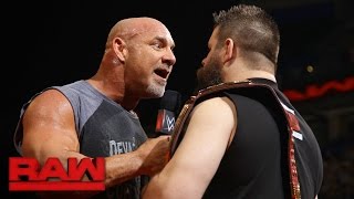 Goldberg joins the debut installment of quotThe Kevin Owens Showquot Raw Jan 2 2017 [upl. by Mitzl]