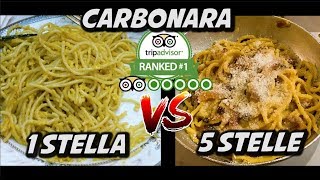 MIGLIOR CARBONARA VS PEGGIOR CARBONARA DI ROMA [upl. by Flodnar155]