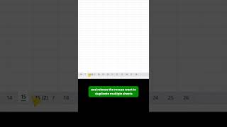 Faster DUPLICATING Sheets in Excel ⚡️ [upl. by Llered]