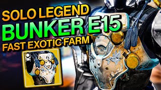 Destiny 2 PLATINUM BUNKER E15 Legend Lost Sector  Easy Solo Titan Guide  Farm NEW Exotics Fast [upl. by Jessey]