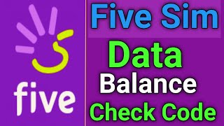 five Sim Card data balance check code [upl. by Rhoades]