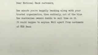 TSB Bank  Letter to National Bank Customers  TV commercial [upl. by Ahen]