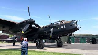 Lancaster Startup and Taxiing [upl. by Alexa783]