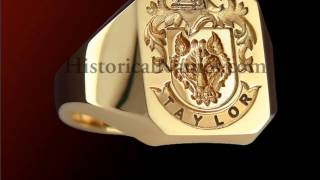 HistoricalNamescom  Family Crest Signet Rings [upl. by Rodmun]