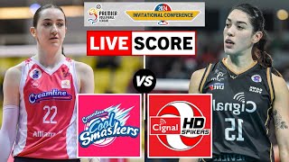 Creamline Cool Smashers vs Cignal HD Spikers  PVL Invitational Live Scoreboard [upl. by Camilia196]