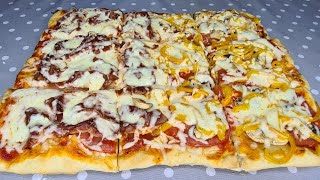 Большая Пицца в духовке 🍕 Тесто для пиццы лучше чем в пиццерии [upl. by Hallvard]