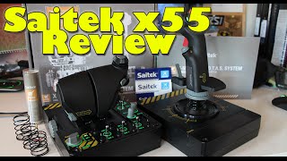 Saitek x55 Rhino HOTAS  Review  Star Citizen [upl. by Melvin]