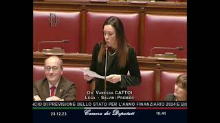 🔴 Intervento dellOn Vanessa Cattoi in Aula in discussione generale sulla Legge di Bilancio [upl. by Danuloff]