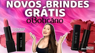 🥰 NOVO BRINDE GRÁTIS do Boticário  batom vermelho ou rosa 😍✨✨ [upl. by Ennairb]