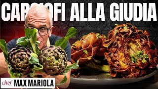 IL PIATTO CHE FA IMPAZZIRE MILANO Carciofi Alla Giudia dal Ristorante di Chef Max Mariola [upl. by Ahseet840]