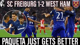 World class Paqueta shoots Hammers to Euro record  Irons top Europa League  Freiburg 12 West Ham [upl. by Avitzur]