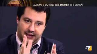 Piazzapulita  101111 Lintervento di Salvini sulle pensioni [upl. by Melan]