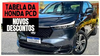 Nova Tabela da Honda para PCD em 2024 Todos os Modelos e Valores [upl. by Fanchet]