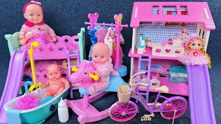 10 Minutes Satisfying with Unboxing Cute Princess House Playset，Baby Bicycle Toys ASMR  Review Toys [upl. by Rodrick654]