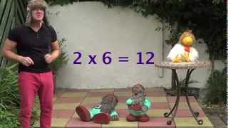 6 x table  Lesson 6  Times Tables Song No 6  made easy for children with Jingle Jeff [upl. by Noryt990]