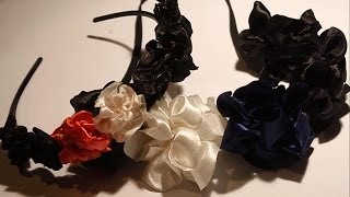 RIBBON FLOWER CROWN DIY  AGNES J [upl. by Lyckman]