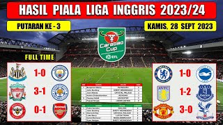 Hasil Piala Liga Inggris Tadi Malam  NEWCASTLE vs MAN CITY  LIVERPOOL vs LEICESTER  CARABAO CUP [upl. by Attiuqaj]