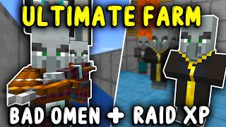 ULTIMATE RAID XP Farm Minecraft Bedrock 121 [upl. by Lotti]