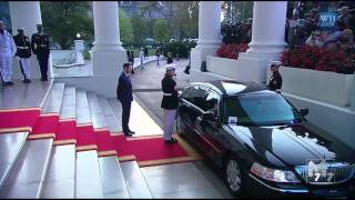 Congo President Denis Sassou Nguesso arrives at the White House Diner [upl. by Haneeja]