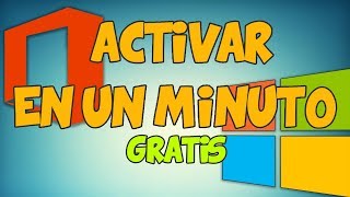 ACTIVAR OFFICE 2016 Y WINDOWS EN UN MINUTO Y FÁCIL  2018 [upl. by Agneta]