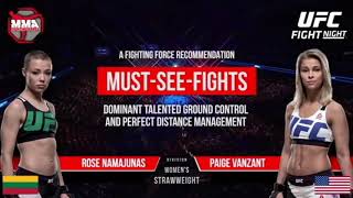 UFC  Namajunas vs vanzant bleeding attack [upl. by Aneek]