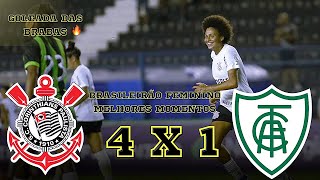 Corinthians 4 x 1 AméricaMG  Melhores Momentos  Brasileirão Feminino 2024 [upl. by Chase434]