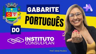 Gabarite Português do Instituto Consulplan para o concurso de Nova Iguaçu [upl. by Sorkin]