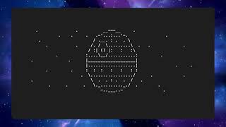 ASCII Star Wars towelblinkenlightsnl [upl. by Armyn]