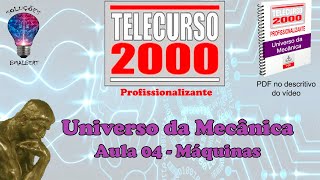 Telecurso 2000  Universo da Mecânica  04 Máquinas [upl. by Guild]