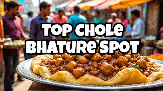 Wah Ji Wah Bhogal Cholle Bhature Wala at Janpath CP  Best Chole Bhature in Town  Raw video [upl. by Yeltneb791]